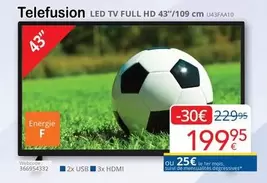 De - Telefusion LED TV FULL HD 43"/109 cm U43FAA10