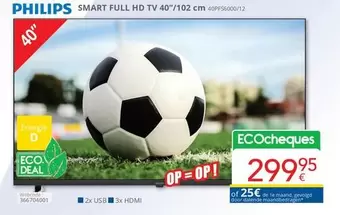 Philips - SMART FULL HD TV 40"/102 cm