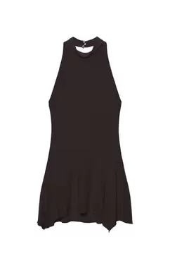 Robe courte encolure américaine
