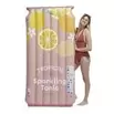 Matelas gonflable piscine Tropical Fresh motif citron rose et jaune 90x180cm