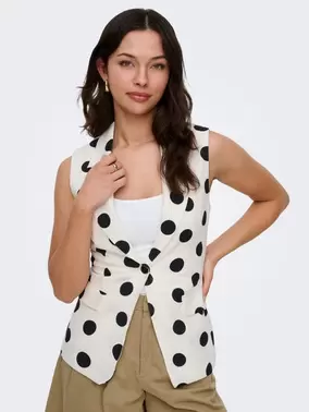 ONLVIESTA Linen Tailored Waistcoat