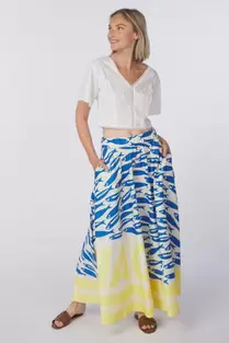 Vila Jupe Valencia Print Ankle