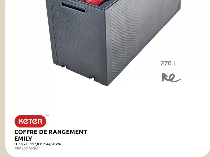 De - COFFRE DE RANGEMENT