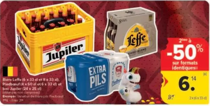 Jupiler - Bière Leffe Blonde, Extra Pils