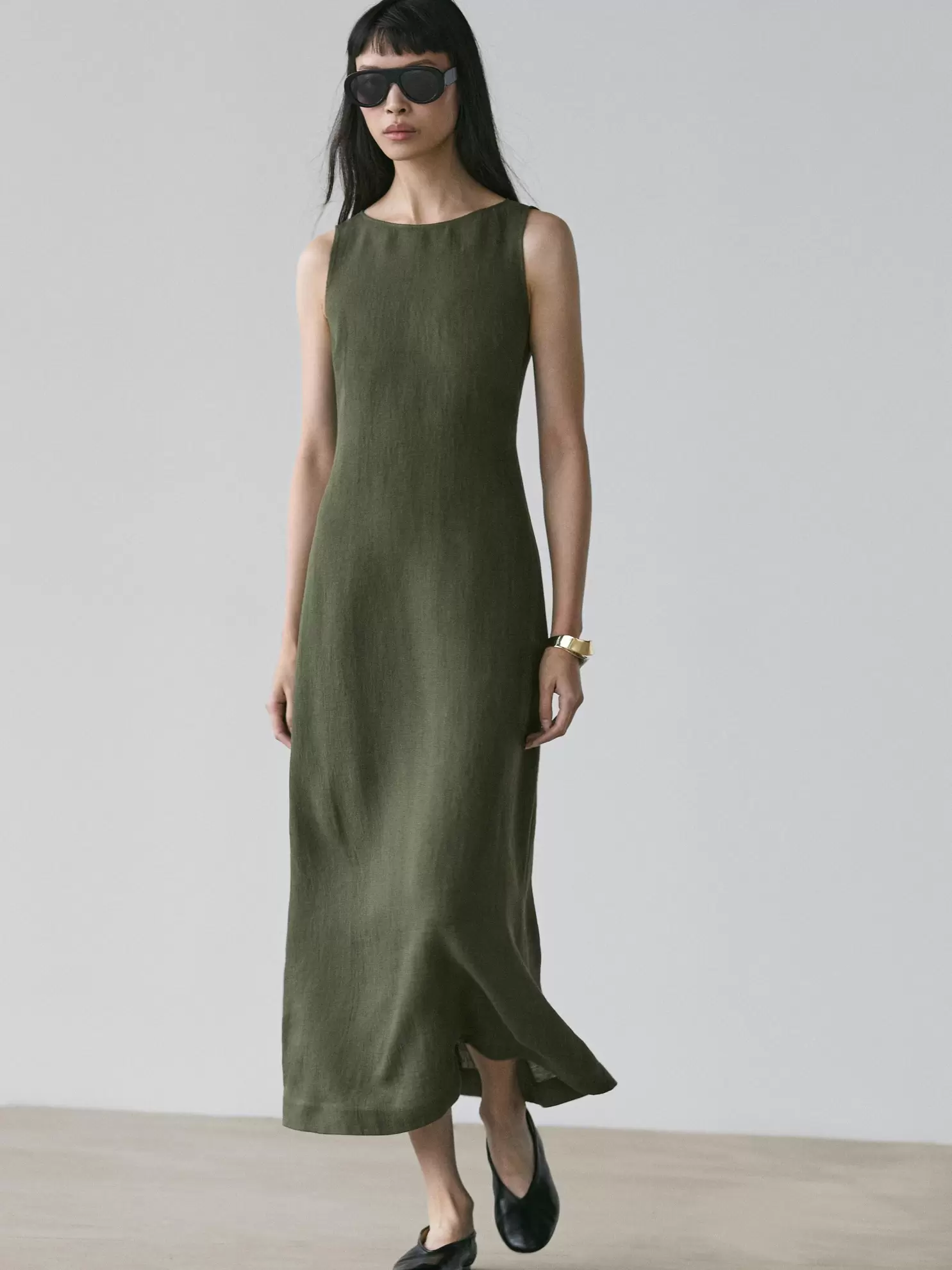 Robe longue lin