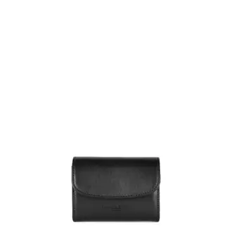 Portefeuille noir Paris PM en cuir