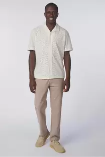 No Excess Pantalon With Linen Garment Dyed