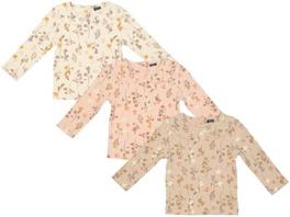 T-shirt côtelé fleurs nouveau-né taille 50 – 68