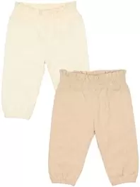 Pantalon fleurs brodé nouveau-né taille 50 – 68