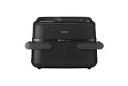 PHILIPS Airfryer 1000-serie Dual Basket - NA154/00 - Dubbele Mand - Flexible Basket - 7,1 L - Tot 5 Personen - Zwart
