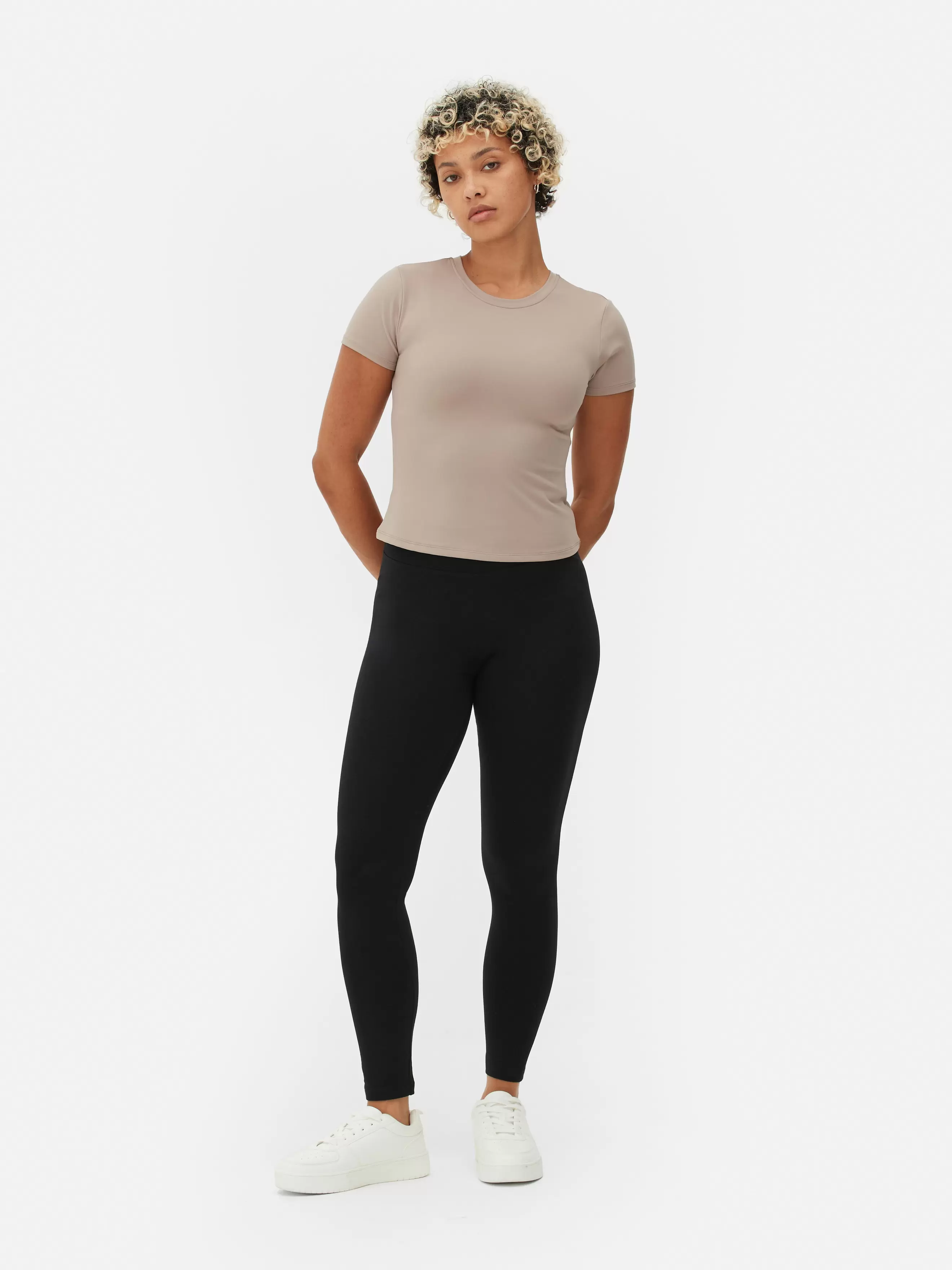 Legging taille haute en jersey