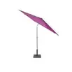 Parasol centré rond Java inclinable hauteur ajustable violet UPF50+ Ø250xH185-245cm