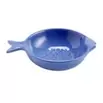 Bol forme poisson céramique bleu 11x16xH4cm