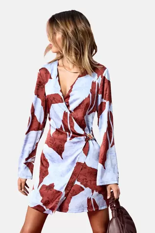 ONLY® Kleedje met lange mouwen - multicolor