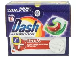 Dash 4-in-1 lessive Platinum 12 capsules