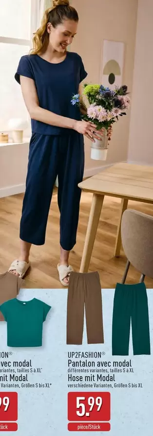 UP2FASHION
Pantalon avec modal
Hose mit Modal