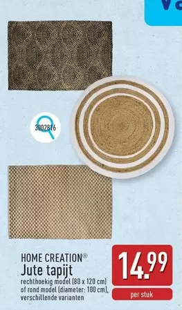 Jute tapijt