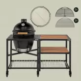 The Onyx Barbecue à Charbon Large 46 cm Outdoor Kitchen Pack 14 pcs