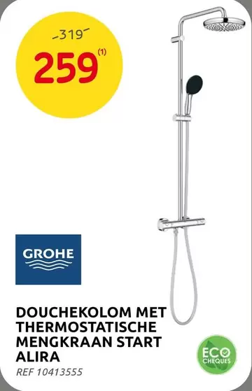 DOUCHEKOLOM MET THERMOSTATISCHE MENGKRAAN START ALIRA