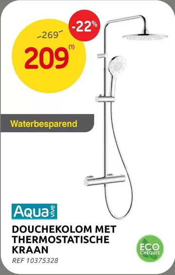 DOUCHEKOLOM MET THERMOSTATISCHE KRAAN