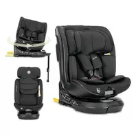 Siège-auto Solaris i-Size pivotant 40-150 cm + Jambe de force 360 Noir