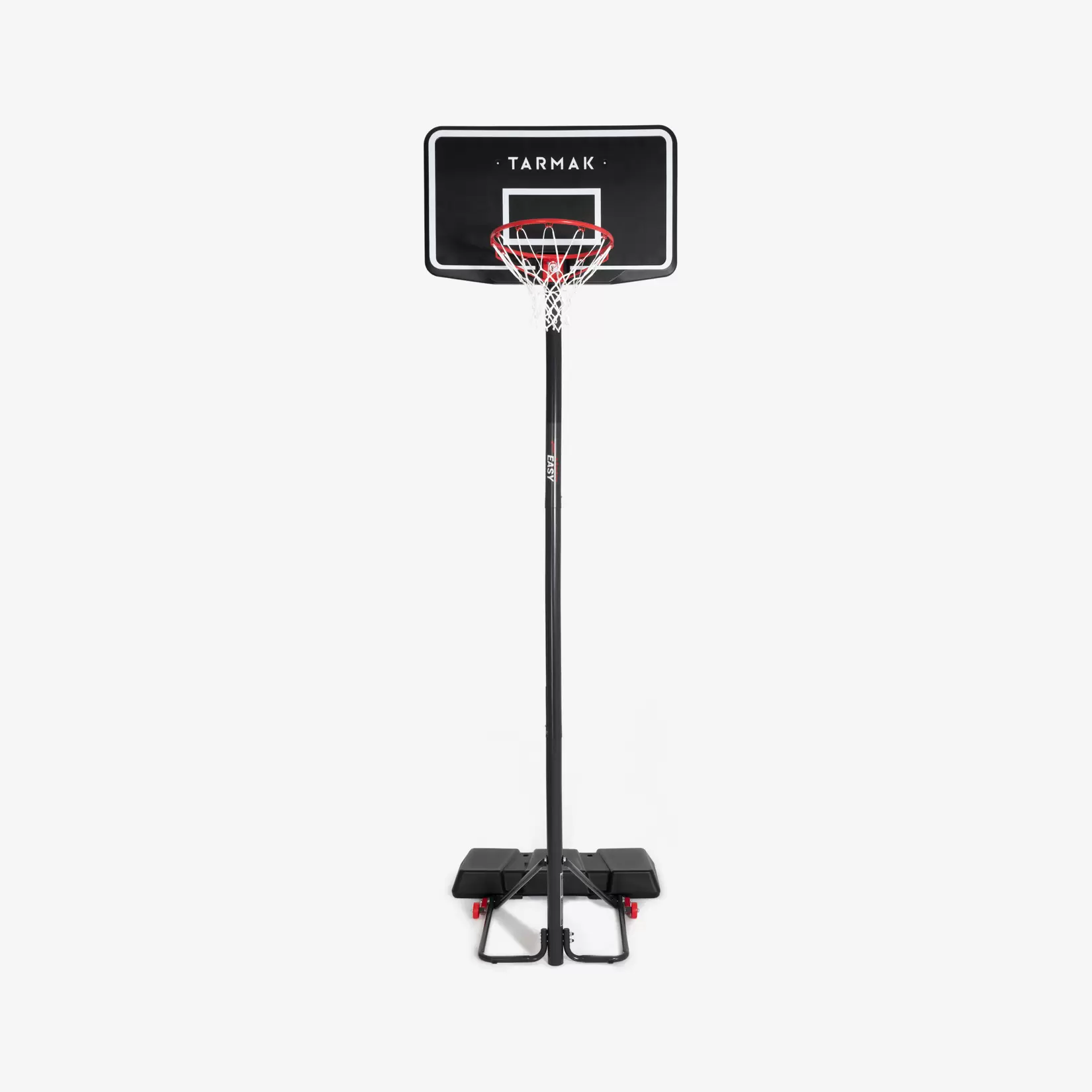 Basketbalpaal verstelbaar van 2,20 m tot 3,05 m B100 Easy zwart