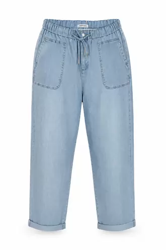 Chino broek in spijkerstof