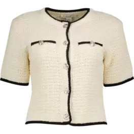 Short sleeve cardigan