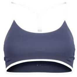 Seamless sports bra with piping