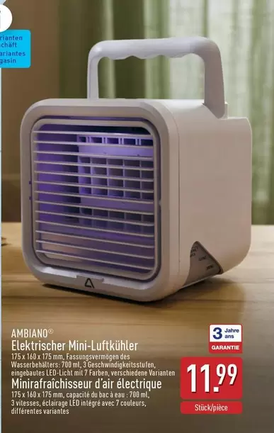 Elektrischer Mini-Luftkühler
