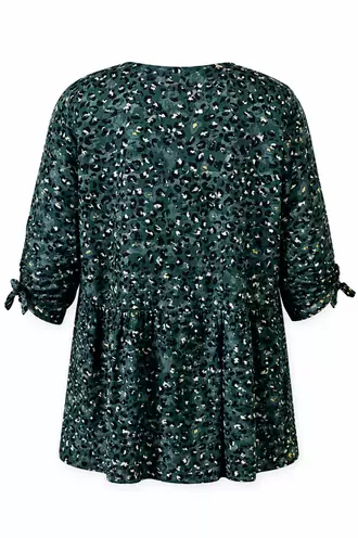 Blouse manche 3/4 nouées 100% viscose