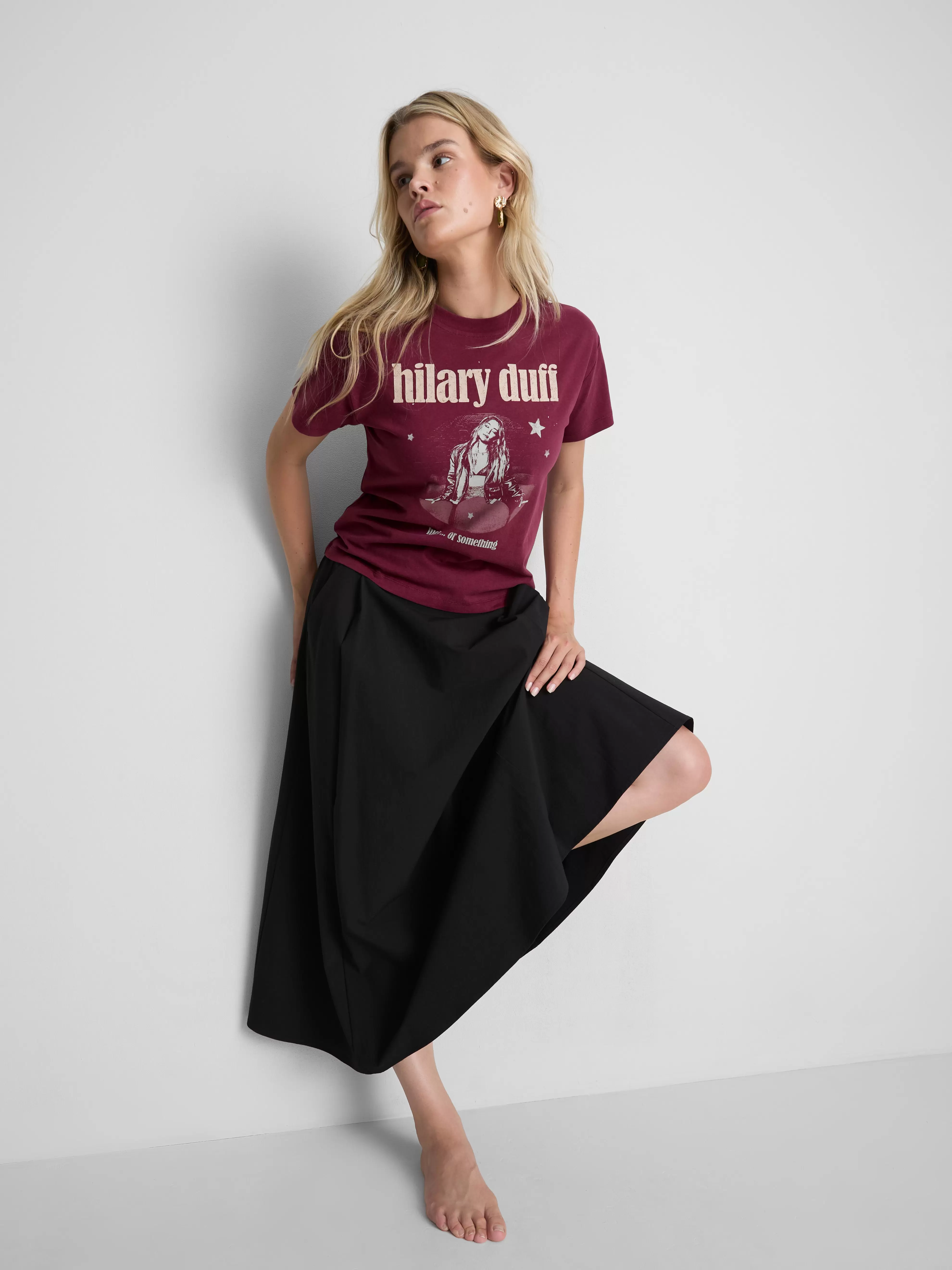 T-shirt en pur coton à motif Hilary Duff