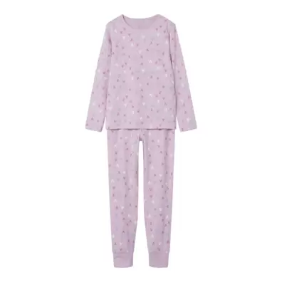 Name It pyjama set roze met hartenpatroon kinderen