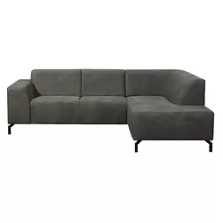 Canapé d'angle Noud droite - anthracite
