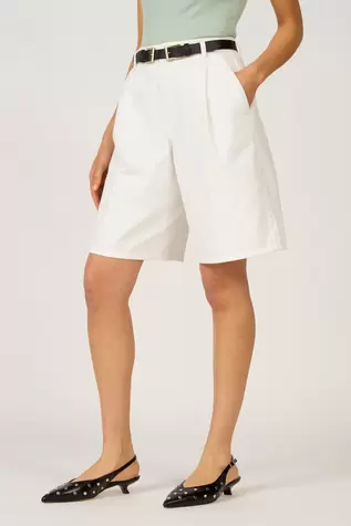 Astrid Black Label Bermuda - wit