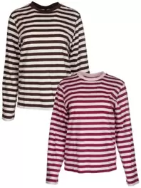 T-shirt manches longues rayures