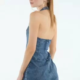 Jumpsuit with lace insert