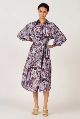 Astrid Black Label Kleedje met korte mouwen - multicolor