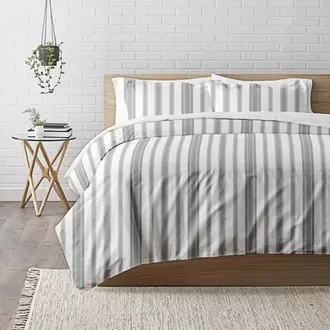 Housse de couette coton - MARKUS - Gris