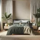 Housse de couette en Coton - TRIO - Lichen