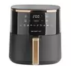 Friteuse sans huile à air chaud 4,2L écran tactile noir et doré 1400W