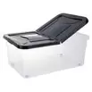 Box dessous de lit noir 45L