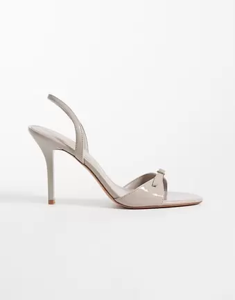 Mango buckle detail heeled stiletto in pink
