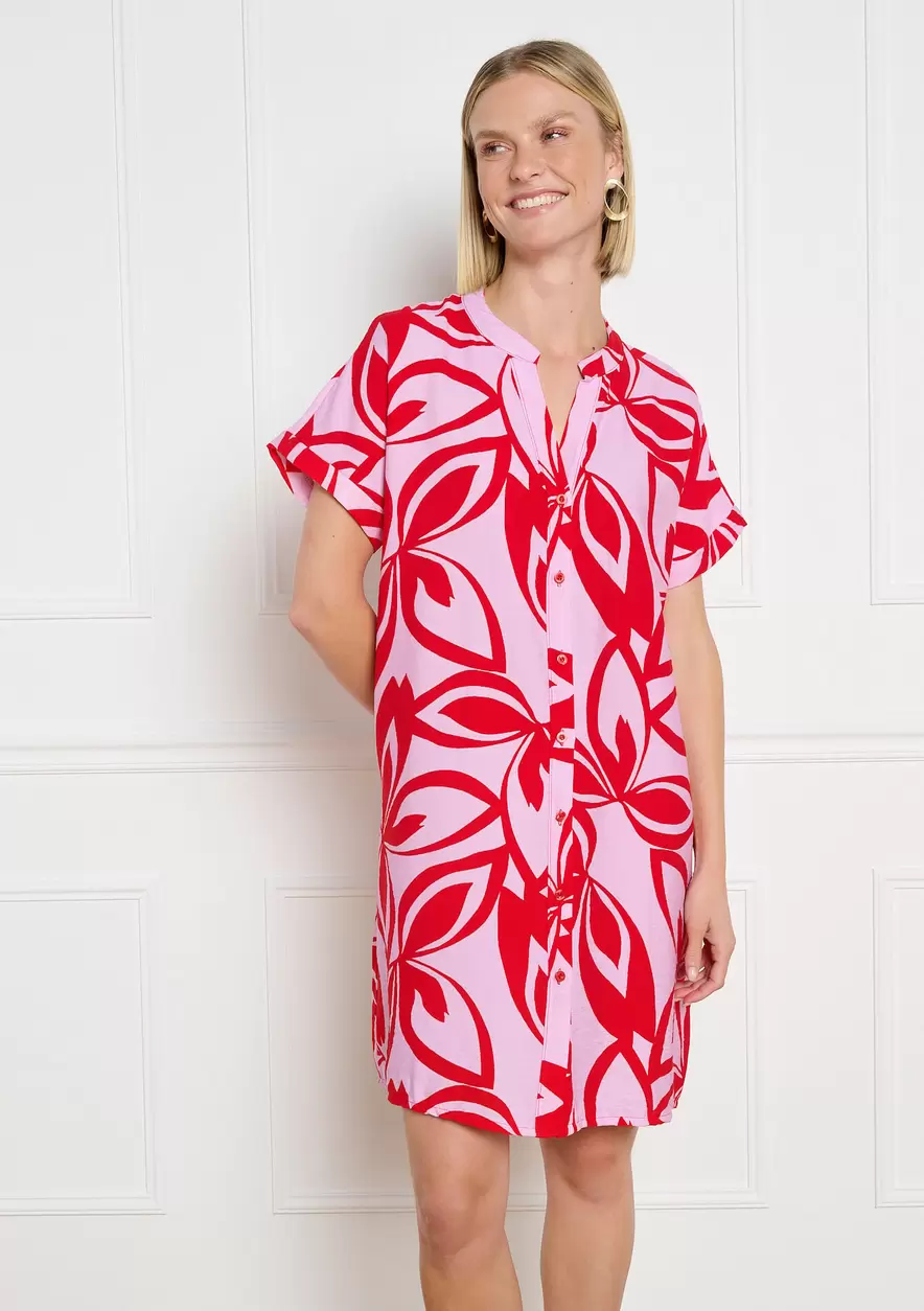 Robe droite à fleurs