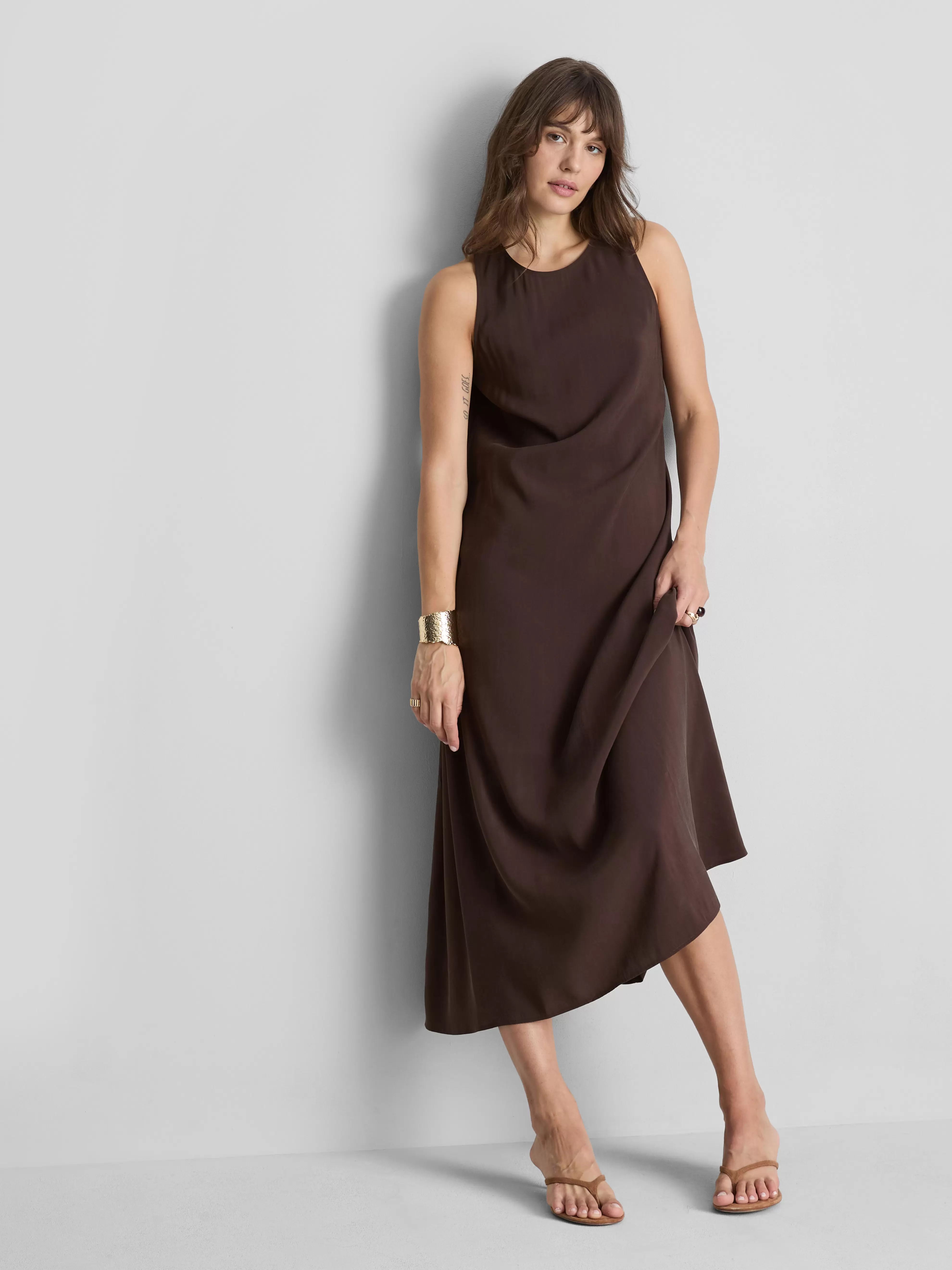 Robe colonne mi-longue