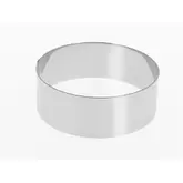 Cercle à Vacherin Rond Inox 24x6 cm