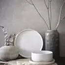 COLORADO - Lot de 2 - Coupelle en céramique blanche et beige