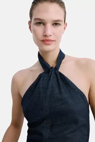 MANGO Top - denim
