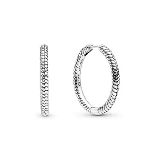 Boucles d'oreilles Créoles Porte-Charms Moments Pandora Pandora Moments - 299532C00 Argent