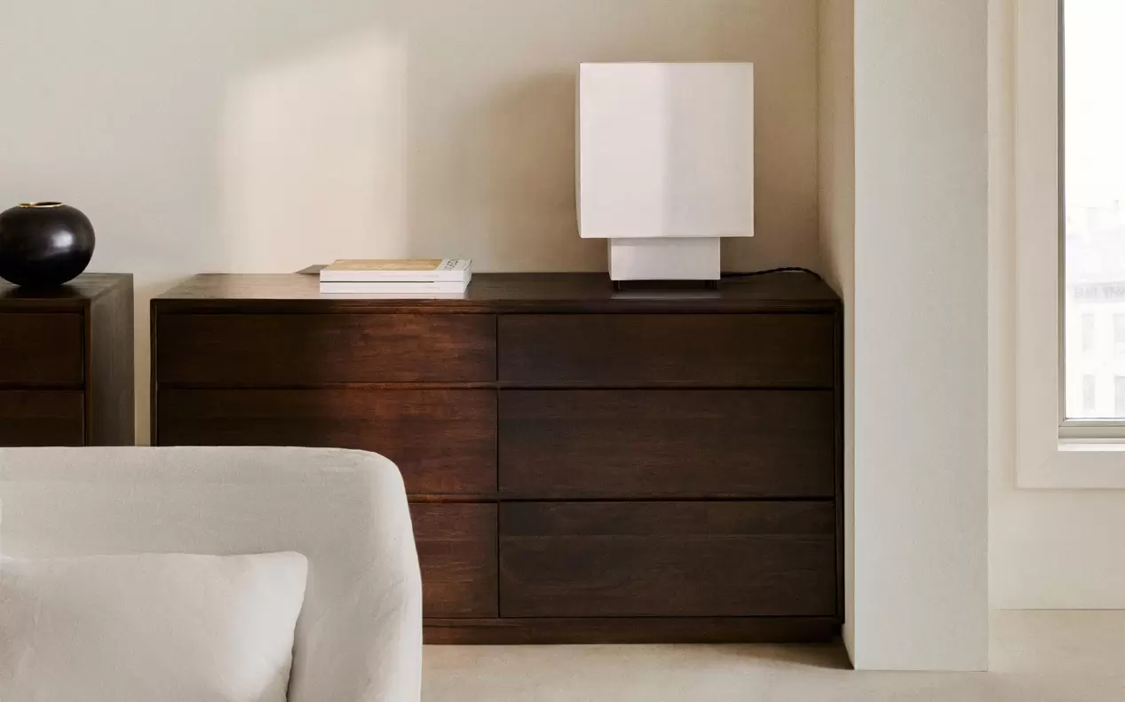 WOODEN CHEST WITH DRAWERS